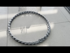 Biên giới hàng rào cưa sợi dây thép gai đệm nóng nhựa PVC phủ