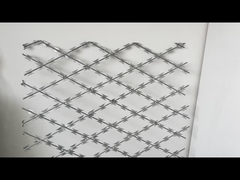 Hot Dip Galvanized Razor Barbed Wire An ninh quân sự 900mm Coil nhiệt