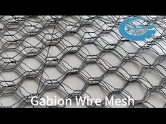 Thùng Gabion Sợi sắt carbon thấp với lỗ lưới 60x80mm/80x100mm/10x12mm