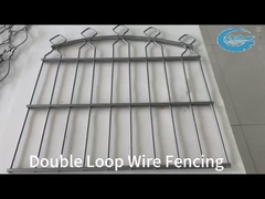 Double Loop Wire hàng rào 50x200mm lưới miễn phí Samples Custom Post cho vườn đường cao tốc thể thao
