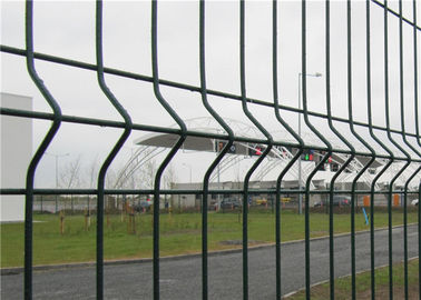 PVC Coated Highway Triangle Bending Fence Panel 3D Curved Mesh Panel For Garden