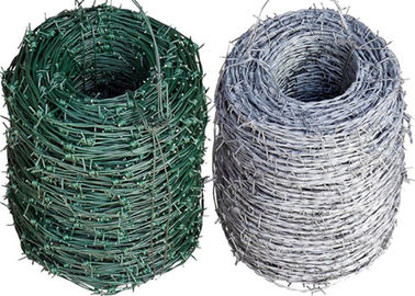 Modern Coiled Steel Barbed Wire Wear Resistance Hot - Dip Zinc Plating