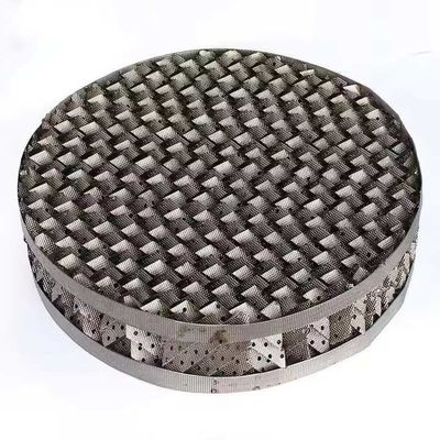 SS 316L Chemical Column Tower Packing Wire Gauze Corrugated Structured Packing