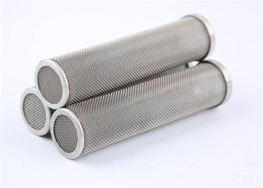 Micron Mesh Filter Tube Customized Material Thread Diameter 0.0008-0.92 Inch