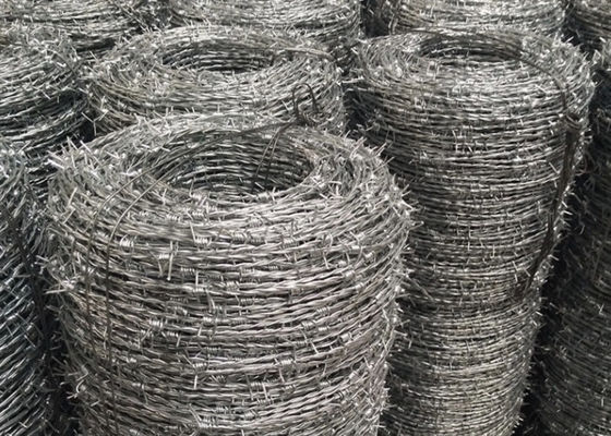 Hot Dipped Galvanized Steel Barbed Wire 12Gauge for Security Fencing