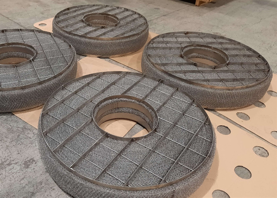 Oem Wire Mesh Demister Pad Phân tách khí lỏng Sản xuất dược phẩm
