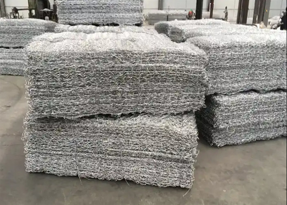 Quảng trường lỗ PVC phủ Gabion Box kẽm phủ 220-270g