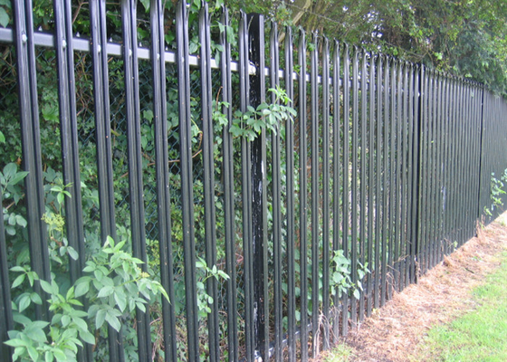 Bụi phủ ống thép hàng rào Palisade thép hàng rào 65 * 2.0mm