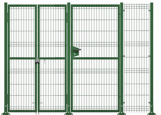 3D Garden Triangle Bending Fence For Residential 1.8 * 3m 75 * 200mm lỗ