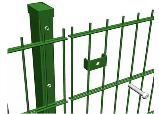 Hot Dip Galvanized Double Loop Wire Fencing For Gardens 55*100mm Mesh Hole Lò