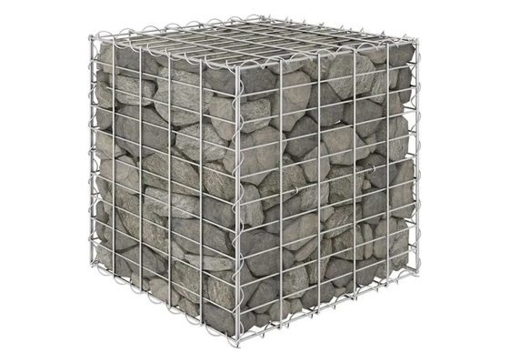 Xếp galvanized / bột phủ hộp bảo vệ lũ Gabion 2 * 1 * 1m