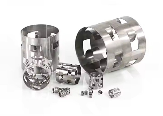 25 * 25 * 0,3mm Pall Ring Metal Tower Packaging cho rửa khí SS304