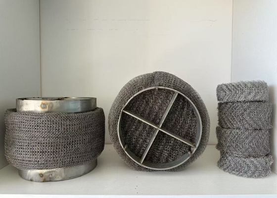 304 SS Mesh Demister Pad Durable Mist Elimination cho các hệ thống khí dầu hóa học