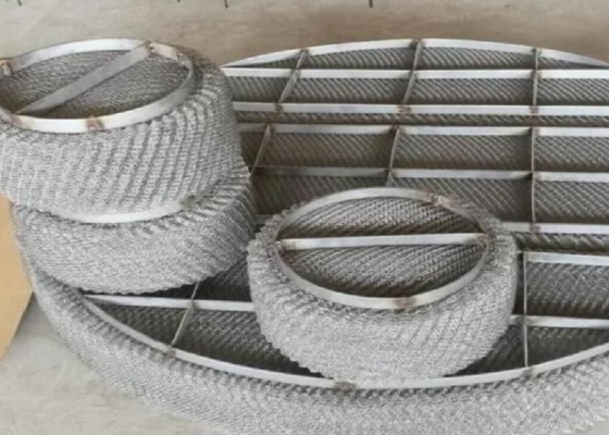 Thép không gỉ Mesh Wire Demister Pad cho phân tách khí lỏng