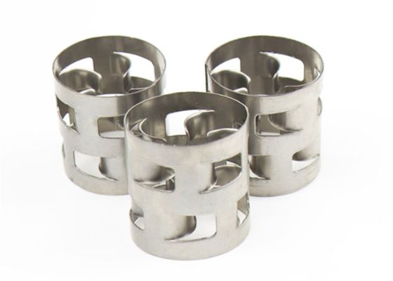 Vòng Pall kim loại 304/316 thép không gỉ cho tháp chưng cất