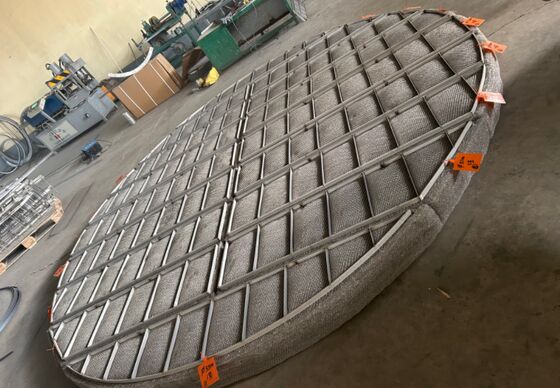 SS316 Máy loại bỏ sương mù Pad phân tách khí-nước cho tòa tháp hóa học OEM